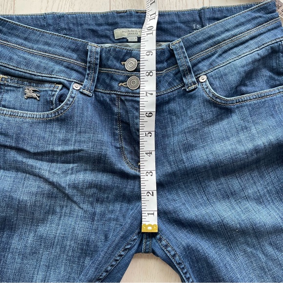 Burberry London Islington Boot Leg Blue Denim Bootcut Jeans  W31 Distressed - Picture 12 of 16